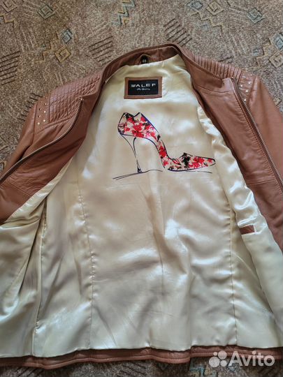 Куртка кожаная женская 48 размер