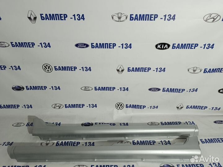 Накладки на пороги Лада калина 1 Платина-691