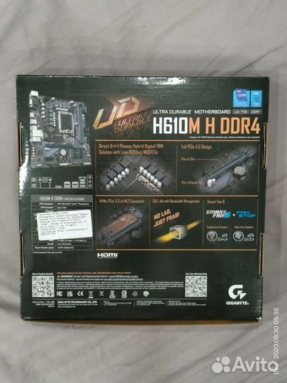 Материнская плата Gigabyte H610M H (новая)