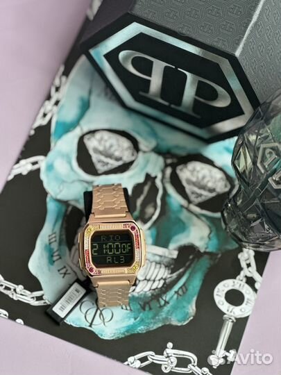 Оригинал новые часы Philipp Plein стразы-унисекс