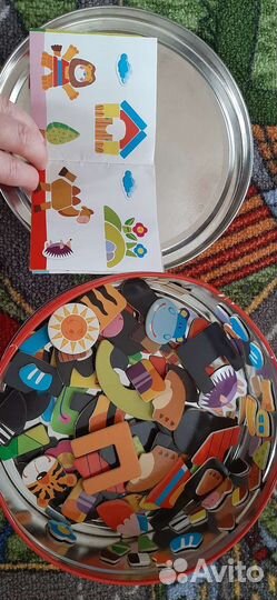 Деревянный магнитный пазл