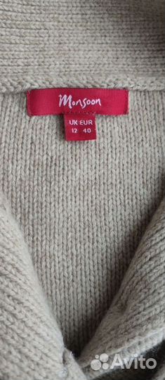 Кардиган женский длинный шерсть, ангора