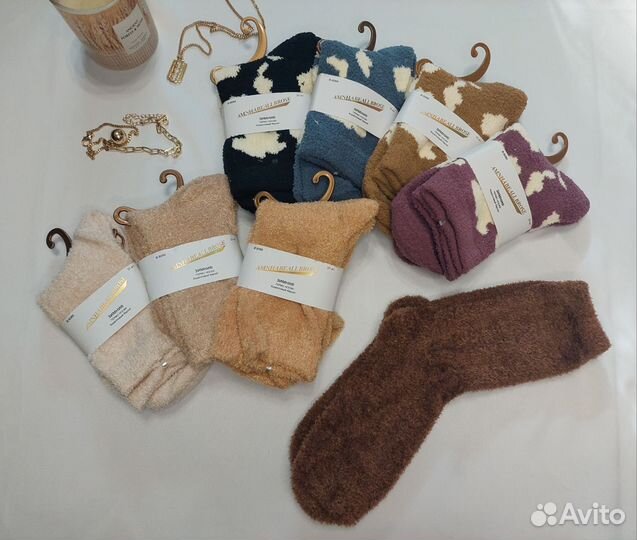 Женские носки бархатные