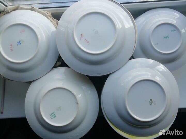 Тарелки новые СССР, разные, моного
