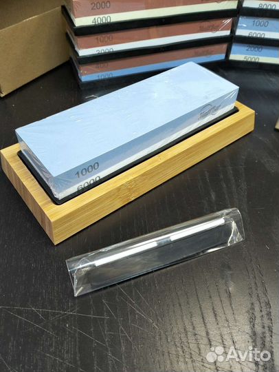 Водный точильный камень для ножей двусторонний