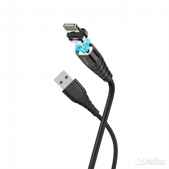 Кабель USB-lightning 8pin 1м hoco X63 Racer, черны