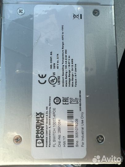 Phoenix Contact FL switch 1001T-4POE