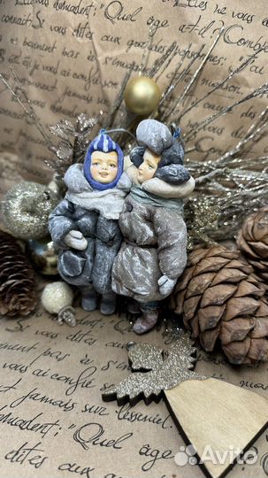 Ватная ёлочная игрушка 