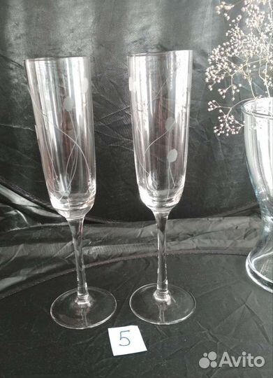 Фужеры,Рюмки, Цветное стекло