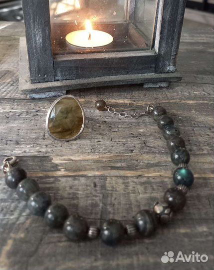 Кольцо с лабрадором и браслет