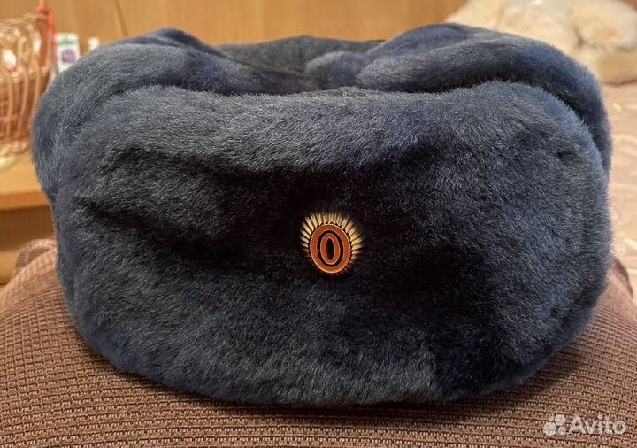 Шапка ушанка с кокардой