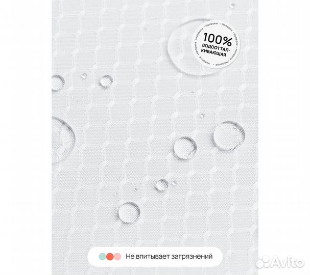 Штора для ванной Home One Waffle, 180х180, полиэст