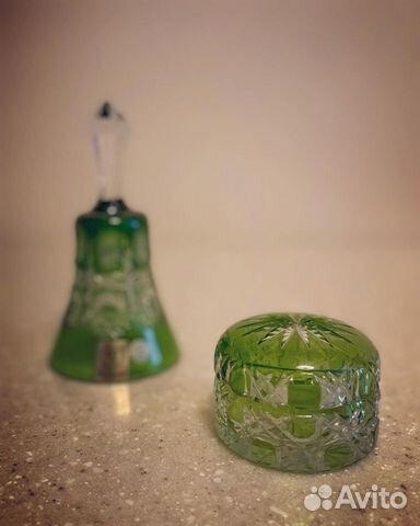 Пудренница, шкатулка хрусталь