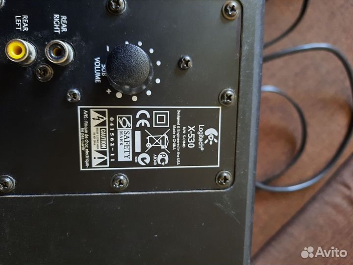 Колонки 5.1 logitech x 530 с сабвуфером