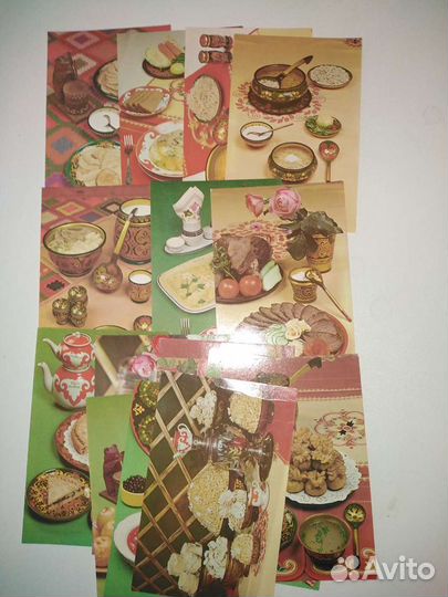 Набор открыток ссср, Блюда Башкирской кухни