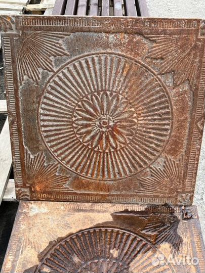 Чугунная плитка, чугунные антикварные полы