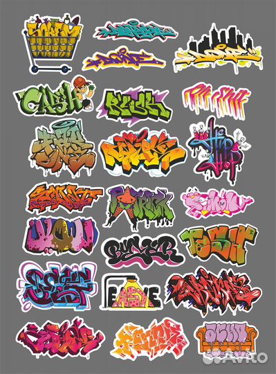 Наклейки на телефон граффити