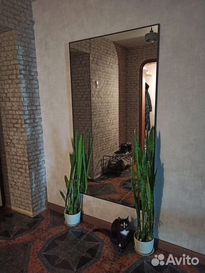 Зеркало в прихожую в алюминиевой раме