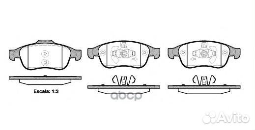 1248 10 GDB1789 440603905R колодки дисковые
