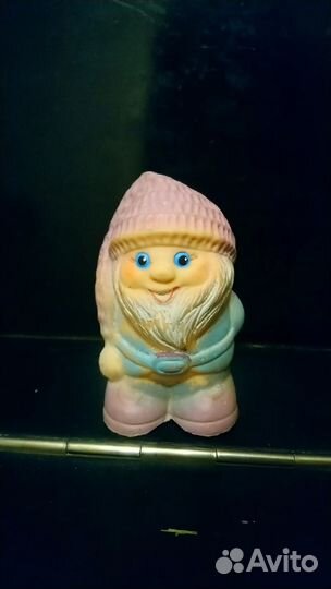 Гном резиновый для купания - пищалка - СССР - 80ые