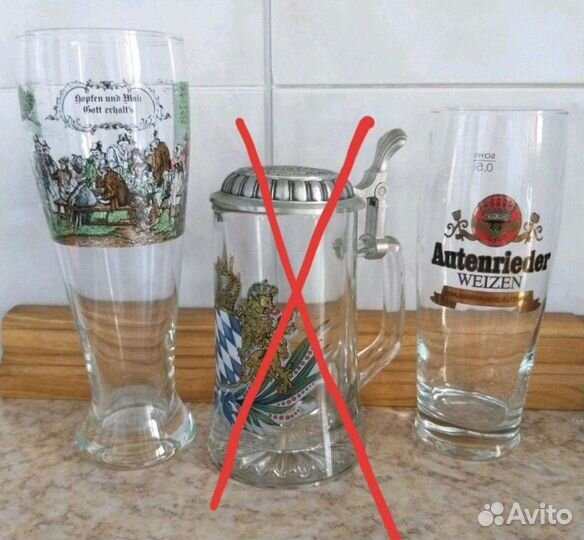 Кружки для пива, Клинское. Бокалы