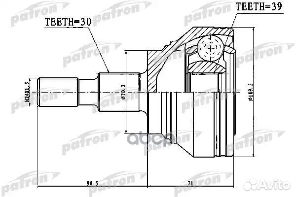 Шрус mercedes benz ML-class 04- нар. PCV1756 PA