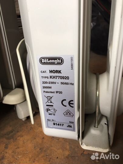 Масляный обогреватель delonghi Италия