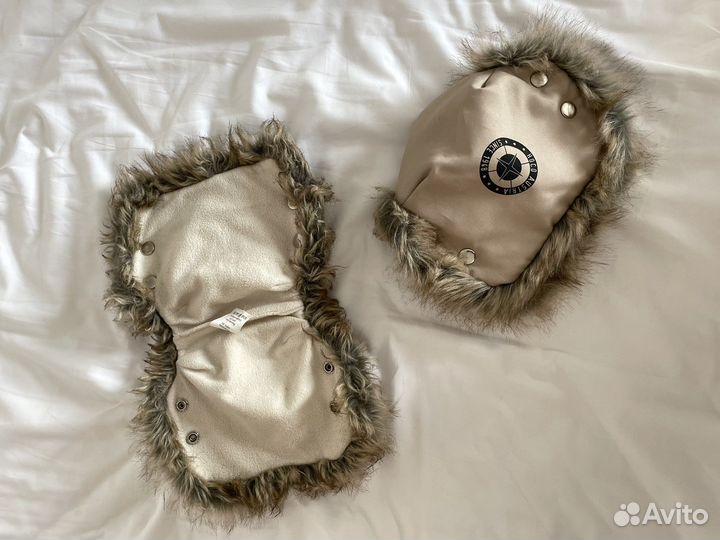 Варежки на коляску на кнопках