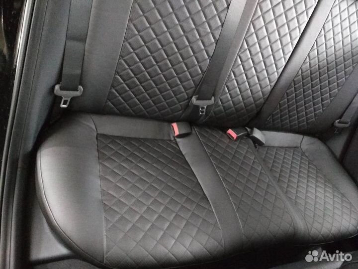 Чехлы Экокожа Ромб на Kia Rio 4 + X-linе Автопилот