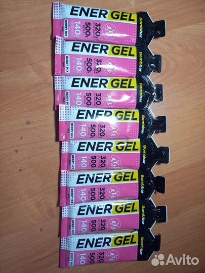 Энергетические гели Bombbar 8 шт