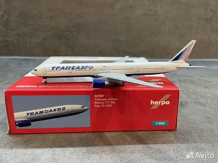 Boeing 777 Трансаэро модель самолета