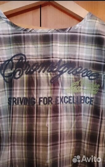 Мужская рубашка в клетку новая
