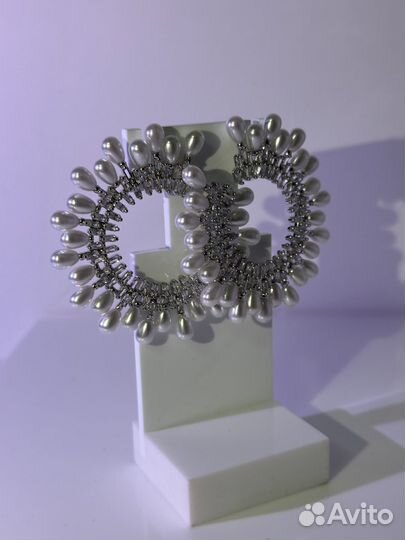 Шикарные серьги кольца