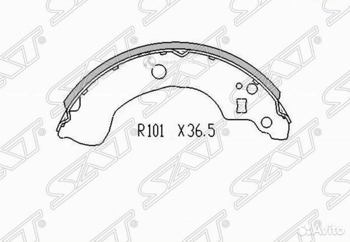 Колодки задние Nissan Almera N16E ST440608M126