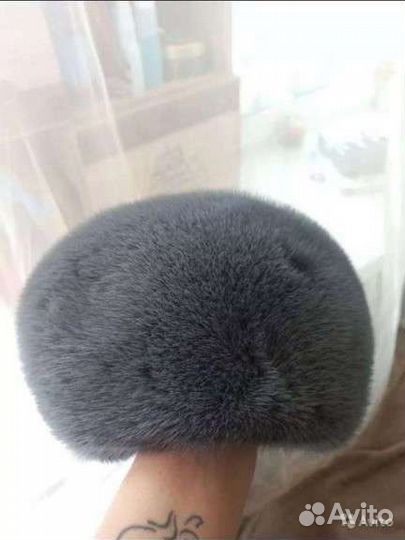 Шапка из норки новая