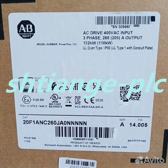 Allen-Bradley 20F1ANC260JA0nnnnn