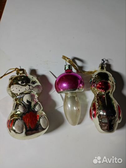 Винтажные елочные игрушки СССР