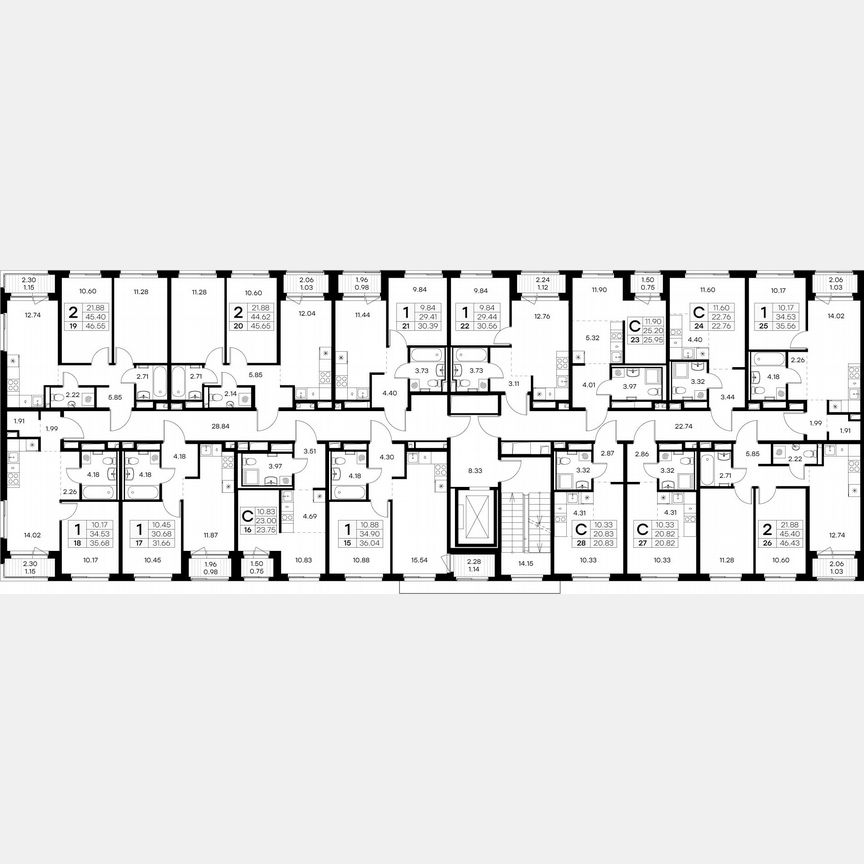 1-к. квартира, 36 м², 2/9 эт.
