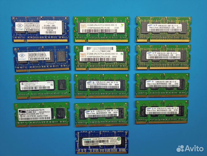 Модули оперативной памяти SO-dimm DDR2 512Mb