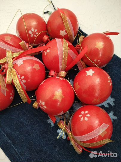 Наборы елочных шариков в мешочках