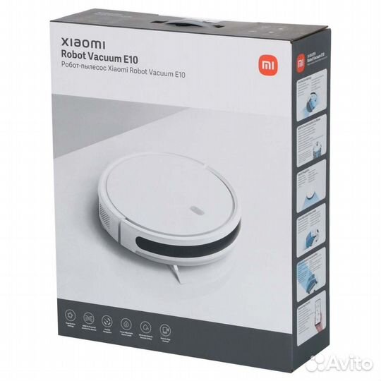 Xiaomi robot vacuum e10 eu,робот пылесос,чек,новый
