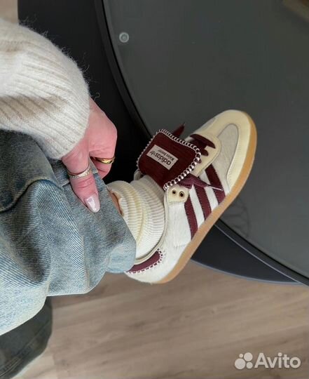 Wales Bonner X Adidas Samba Pony Cream White