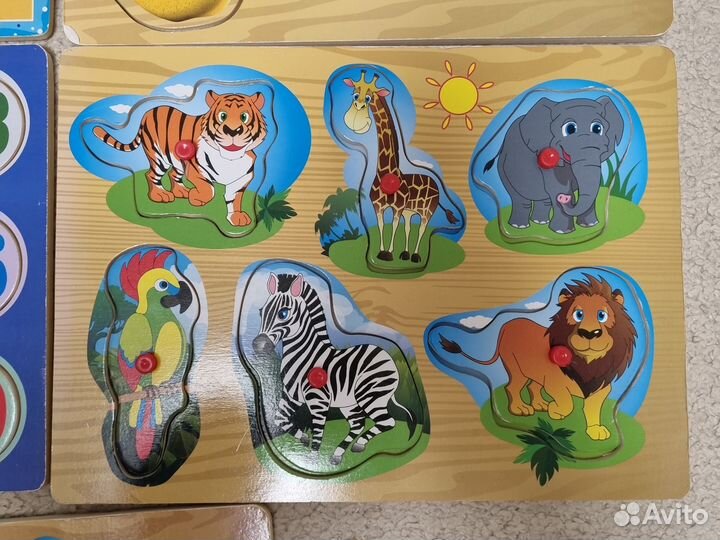 Детские развивающие вкладыши