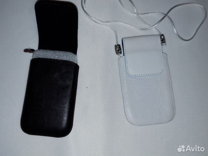 Кожаный чехол для телефона на магните