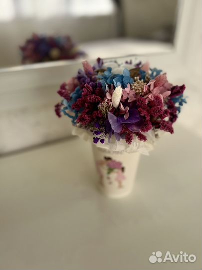 Мини букет из сухоцветов