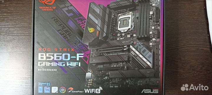 Плата asus ROG strix B560-F gaming wifi