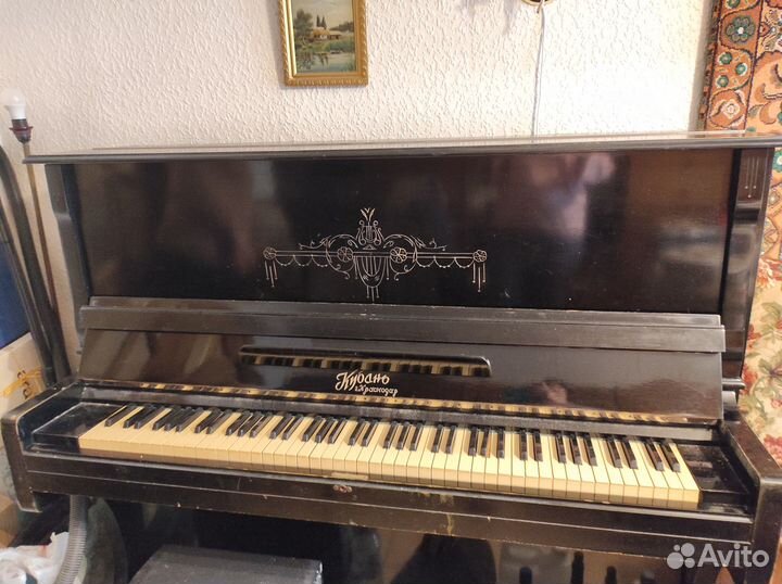 Пианино чёрное Винтаж 1962 г