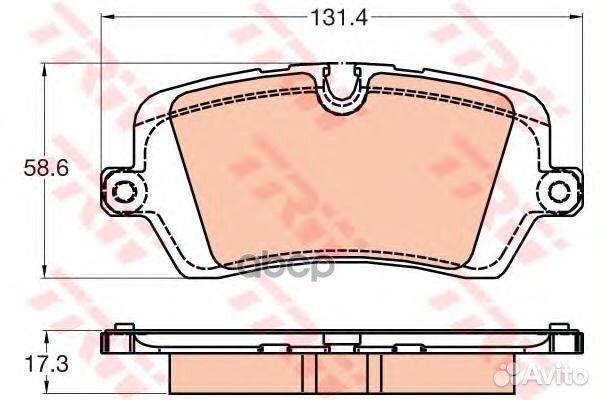 Колодки тормозные land rover range rover IV 12