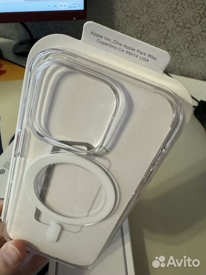 Чехол iPhone 14 pro Clear Case MagSafe