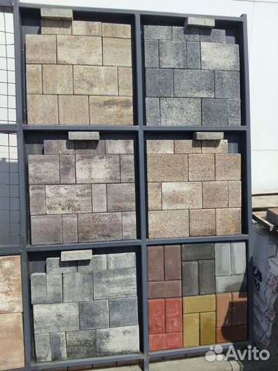 Тротуарная плитка кирпичек все цвета колормикс